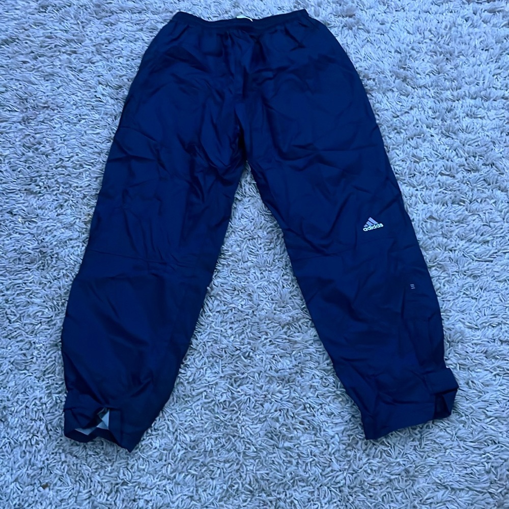Adidas navy blue pants, size medium